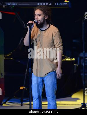 **FILE PHOTO** Joseph Mersa Marley Has Passed Away at 31.  POMPANO BEACH FL - AUGUST 15: Jo Mersa Marley in concert at The Pompano Beach Amphitheater on August 15, 2016 in Pompano Beach, Florida. Credit: mpi04/MediaPunch Stock Photo