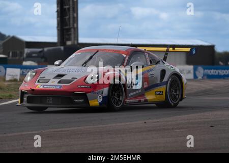 Porsche Carrera Cup Race Sunday Thruxton 2022 Stock Photo