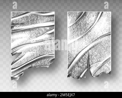 Silver texture fabric pattern light realistic sh Vector Image