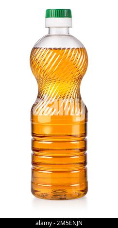 oil plastic bottle isolated on white background with clipping path Stock Photo