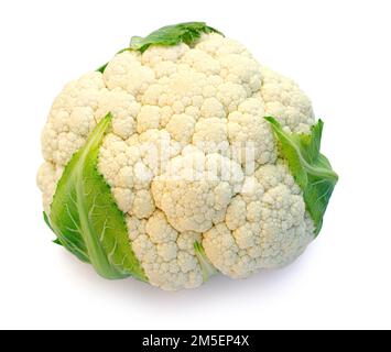 Fresh cauliflower isolated on a white background with clipping path Stock Photo