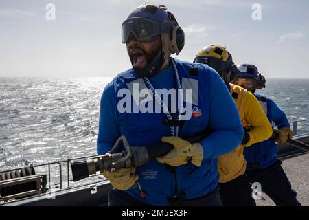 crash and salvage drill, hose team three, RHIB, Royal Australian Navy ...