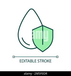 Water conservation RGB color icon Stock Vector