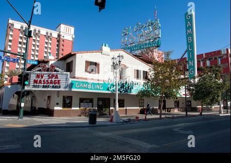 El Cortez Hotel on Fremont street in Downtown Las Vegas,Nevada,USA ...