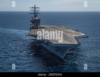 220312-N-NH257-1062 PACIFIC OCEAN (Mar. 12, 2022) The aircraft carrier ...
