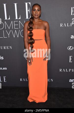 October 17, 2022, Los Angeles, California, USA: Issa Rae arrives for ELLE Women in Hollywood at the Getty Center. (Credit Image: © Lisa O'Connor/ZUMA Press Wire) Stock Photo