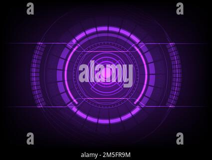 Abstract technology background with violet Hi-tech communication concept, stock vector Stock Vector