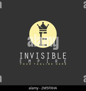 Simple and unique Letter or word IE font wirh crown image graphic icon logo design abstract concept vector stock. symbol related to initial monogram Stock Vector