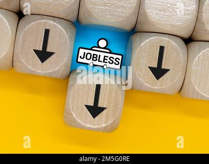 an expression of rising and falling unemployment Stock Photo - Alamy
