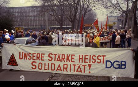 Siegen on 10 October 1985, Luwigsahafen on 14 December 1985, Dortmund on 11 December 1985 and 19 December 1985, The intention to amend section 116 on Stock Photo