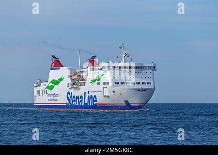 Stena Line Ferry, Baltic Sea, Hanse Sail, Warnemuende, Rostock, Mecklenburg-Vorpommern, Germany Stock Photo