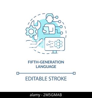 Fifth-generation programming language concept icon Stock Vector Image ...