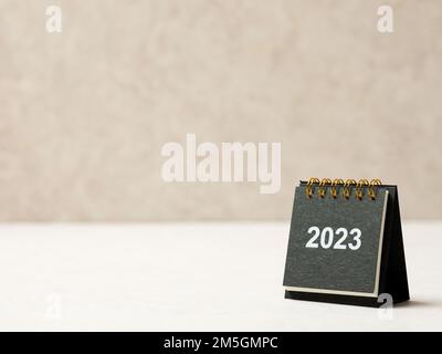 2023 desk calendar on white background Stock Photo