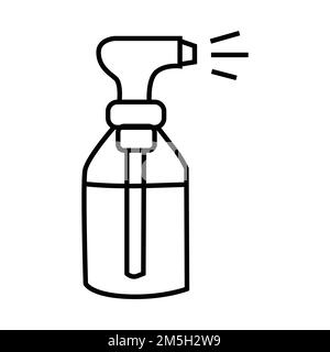 Pulverizer with bottle. Paint and water spray plastic tool Stock Vector