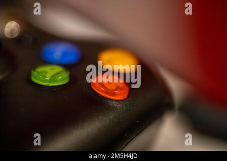 Buttons of an Gamepad Controller. Stock Photo