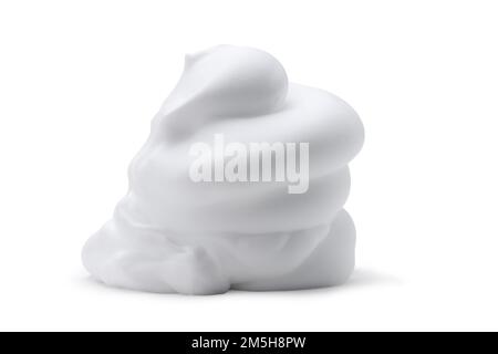 Shaving foam isolated on white background close-up Stock Photo