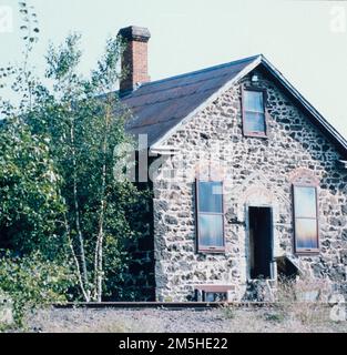 Copper Country Trail - Historic Buildings. The former Calumet and Hecla Mining Offices. Location: Michigan Stock Photo