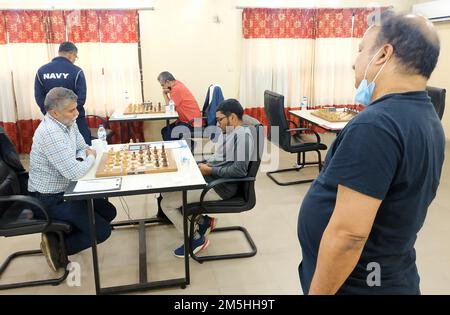 Bangabandhu 47th National Chess championship held at Bangladesh Chess Federation in Dhaka, Bangladesh. Stock Photo