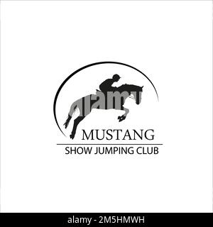 Horse logo element, vector icon, sport symbolic Stock Vector