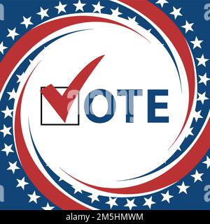 Voting Symbols vector design presidential election Stock Vector