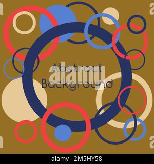 Text frame. Vector drawing of circles in different colors. Stock Vector