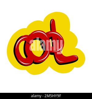 The inscription is cool in the style of the 90s. Classy Speech bubble. Vector isolated illustration on a white background Stock Vector
