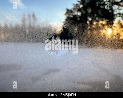 Frozen ice on the wall (pattern). Close-up. Frozen ice on the wall (pattern) Stock Photo