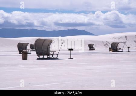 White Sands National Park in New Mexico Stock Photo