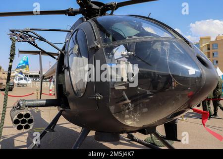 Aqaba, Jordan : MD-530 little bird helicopter for Jordanian Army Stock Photo