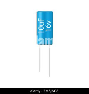 vector design of Polarized Capacitor Stock Vector