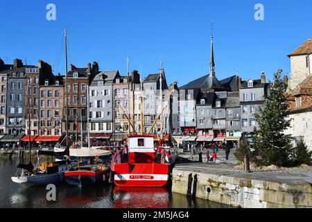Vieux Bassin - Old harbour - Honfleur - Calvados - France Stock Photo