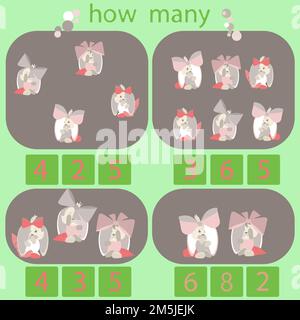 count how many rabbits are in the picture Stock Vector Image & Art - Alamy