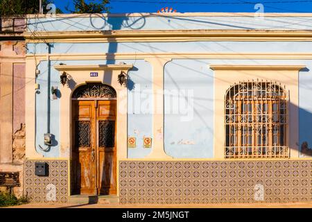 House facade, centro, Merida Mexico Stock Photo
