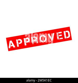 Rubber stamp with text approved Stock Photo