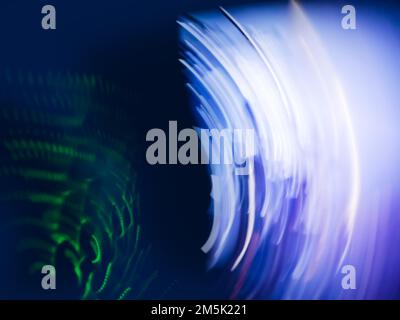 Digital  communication blurry  background. Abstract particles blur defocus image. Stock Photo