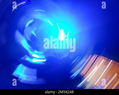 Future trends in modern technologies defocused. Stock Photo