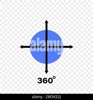 360 degree angle icon. Vector illustration Stock Vector Image & Art - Alamy