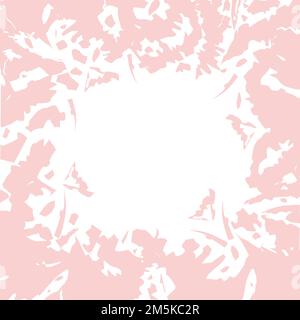 Abstract motley spots in trendy pale lavender shades forming a square ...