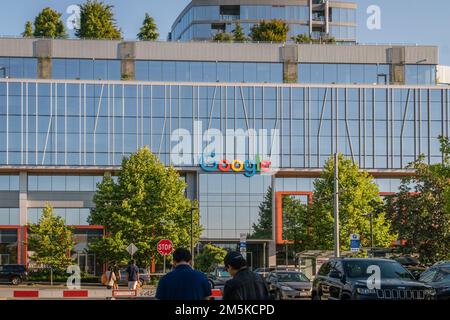 Seattle, WA, US-July 5, 2021:  Google headquarters building in the South Lake Union neighborhood. Stock Photo