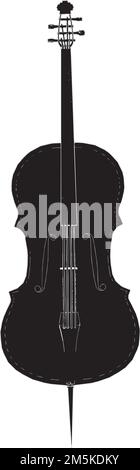 Violoncello Vector. Illustration On White Background. A vector illustration Of A Violoncello. Stock Vector