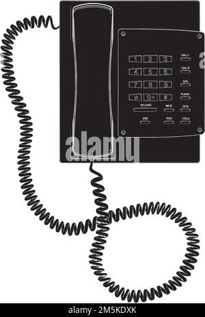 Phone Vector. Illustration On White Background. A vector illustration Of A Phone. Stock Vector