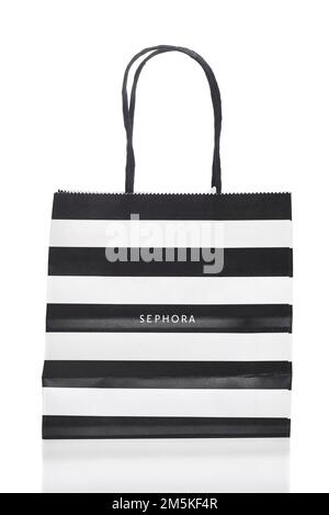 Sephora | Bags | Sephora Shopping Gift Bag Black White Stripe | Poshmark