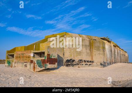 Battery 223 at Cape May Point State Park New Jersey USA, Cape May Point, New Jersey Stock Photo