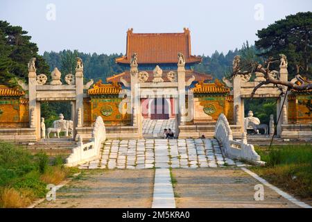 Western Imperial Tombs of the Qing Dynasty Stock Photo