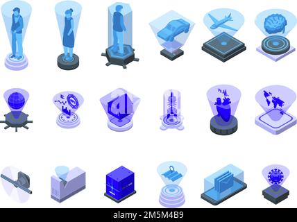 Fashion industry set of isometric icons with models on catwalk ...