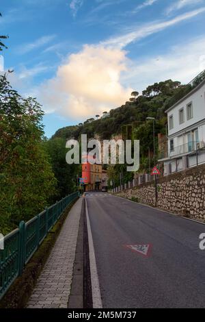 Streets in a touristic town, Sorrento, Italy. Stock Photo