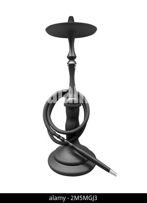Туц single hookah isolated on white background. Hookah for smoking of tobacco isolated. Stock Photo