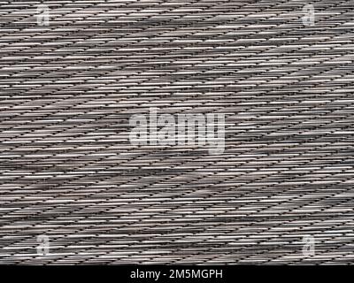 Close up detail of geometric patterns in a woven placemat Stock Photo