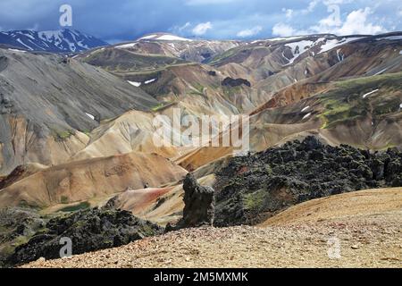 Landmannalaugar Island Iceland Stock Photo