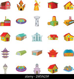 Frame icons set. Cartoon set of 25 frame vector icons for web isolated on white background Stock Vector